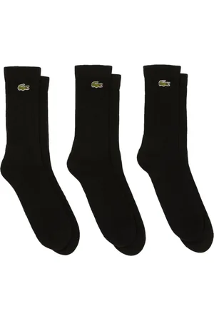 Lacoste Logo-embroidered socks (pack of three)
