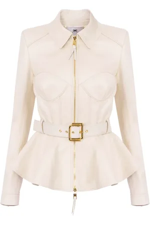 Elisabetta Franchi Zip-up leather jacket