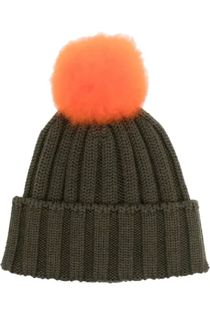 Woolrich Pom-pom ribbed-knit beanie