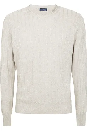 BARBA Ribbed-knit sweater