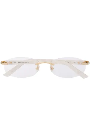 Cartier C Décor rimless oval-frame glasses