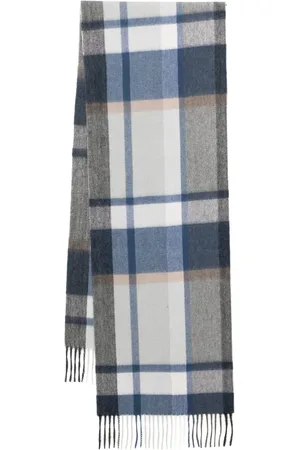 N.PEAL Cashmere checked scarf