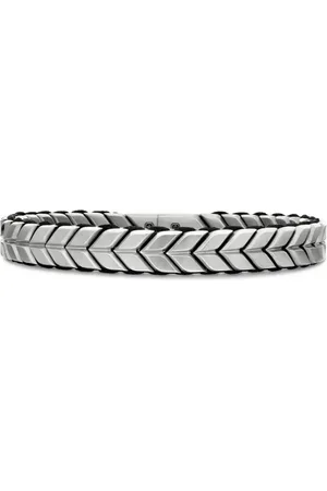 David Yurman Sterling Chevron Woven bracelet (9mm)