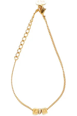 Dior 1990-2010 CD-logo pendant bracelet