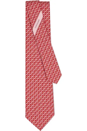 Salvatore Ferragamo String print tie