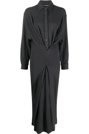 Y / PROJECT Hook-eye midi shirtdress
