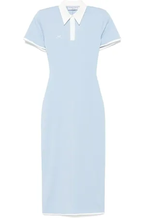 Rowen Rose Embroidered-logo polo dress