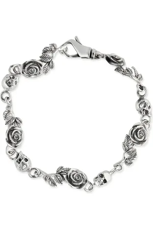 EMANUELE BICOCCHI Rose & Skull bracelet