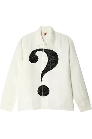 Sky High Farm Question mark-detail shirt