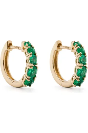 Anita 18K yellow emerald earrings