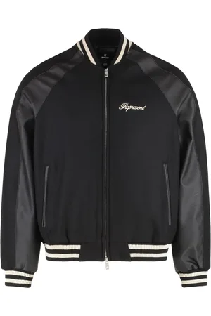 Represent Logo-embroidered bomber jacket
