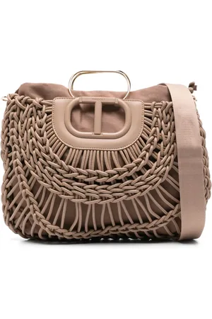 Twin-Set Braided tote bag