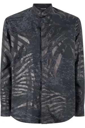 Roberto Cavalli Animal-print silk shirt