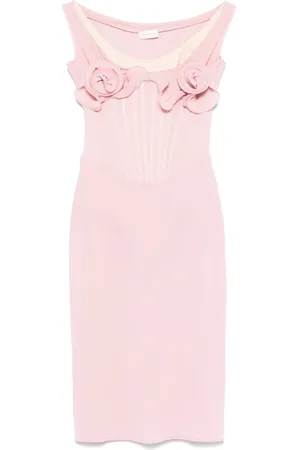 MAGDA BUTRYM Floral-appliqué mini dress