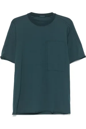 TRANSIT Knitted-collar T-shirt
