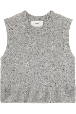 Ami Knitted sleeveless jumper