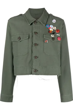 Mother The Cropped Veteran denim jacket