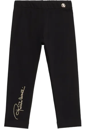 Roberto Cavalli Logo-embroidered leggings