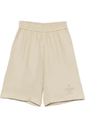 Fendi Logo-embroidered shorts