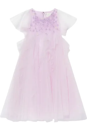 Maison Ava Floral-embroidered dress