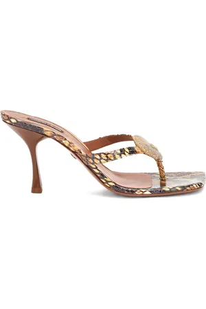 Roberto Cavalli Snake-print heeled sandals