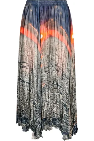 Roberto Cavalli Silk midi skirt