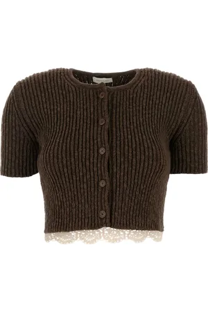 MAGDA BUTRYM Ribbed button-up top