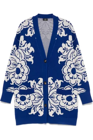 Etro Floral-jacquard cardi-coat