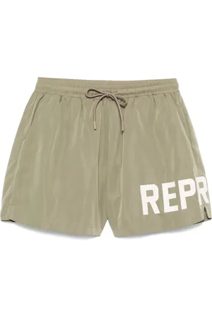 Represent Logo-print swim shorts
