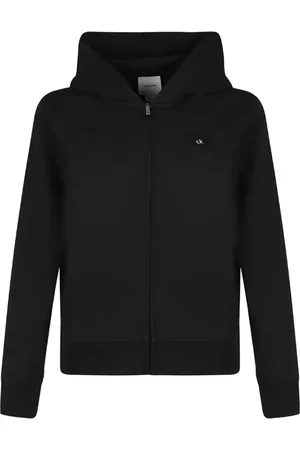 Calvin Klein Logo-embroidered cotton hoodie