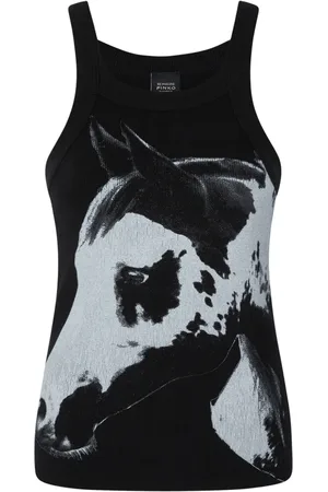 Pinko Horse-print tank top
