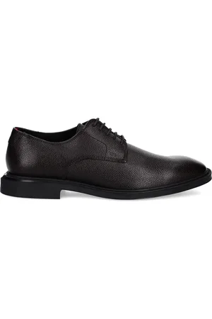 HUGO BOSS Gryff textured leather lace-up shoes
