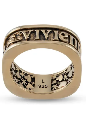 Vivienne Westwood Scilly engraved square ring