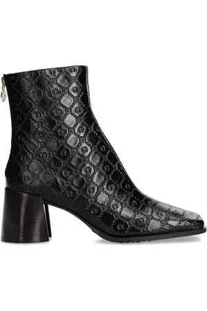 Marine Serre 70mm embossed ankle boots