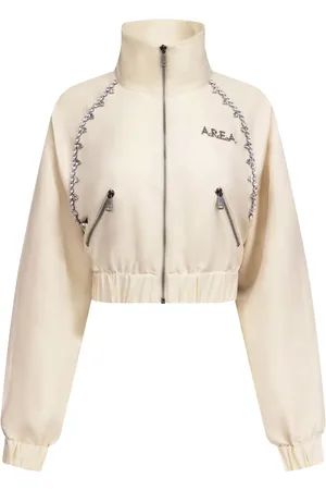 AREA Crystal-embellished track jacket