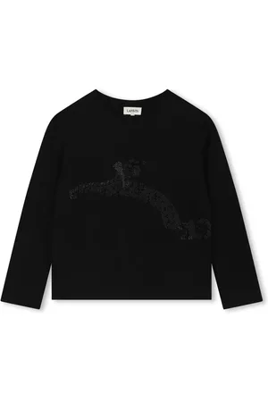 Lanvin Rhinestone-embellished cotton T-shirt