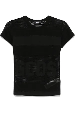 GCDS Logo net T-shirt