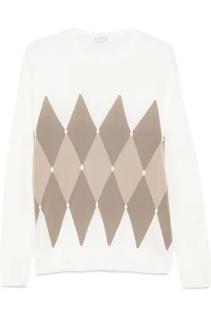 BALLANTYNE Argyle-knit sweater