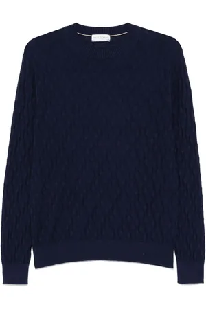 BALLANTYNE Patterned-jacquard sweater