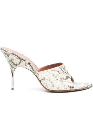 Amina Muaddi 95mm Bianca sandals
