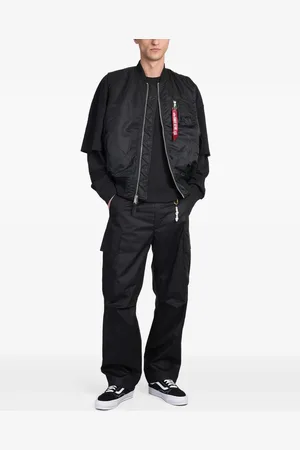 Alpha Industries Logo-strap bomber jacket