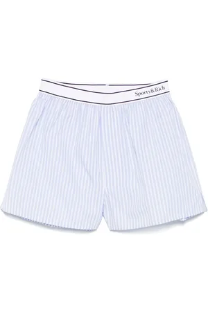 Sporty & Rich Logo-waistband shorts