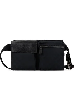 Gucci 2000-2015 GG Canvas Double Pocket belt bag