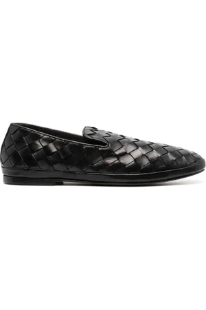 HENDERSON BARACCO Guinea square-toe leather loafers