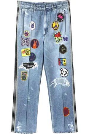 Pins & Needles Patch-detailing track jeans