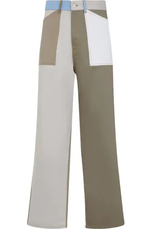 Givenchy Colour-block wide-leg trousers