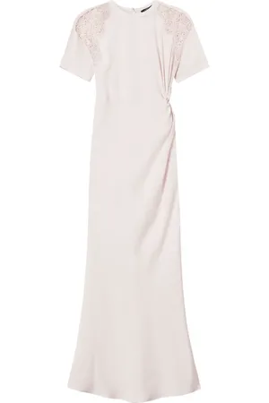 Twin-Set Embroidered twill dress