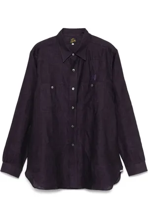 Pins & Needles Embroidered-logo shirt