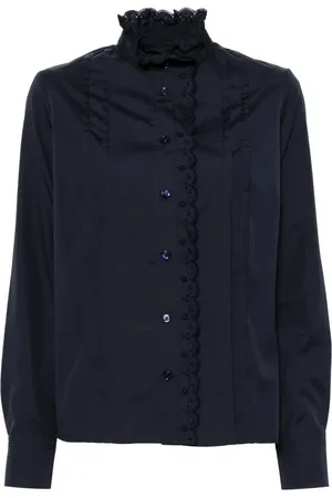 Maison Kitsuné Craft-embroidered shirt