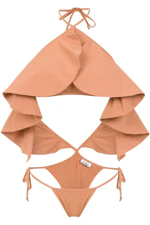 AMIR SLAMA Ruffled swimsuit